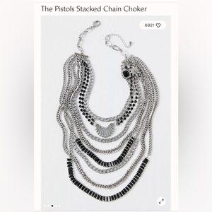Free People “the pistols” stacked chain choker